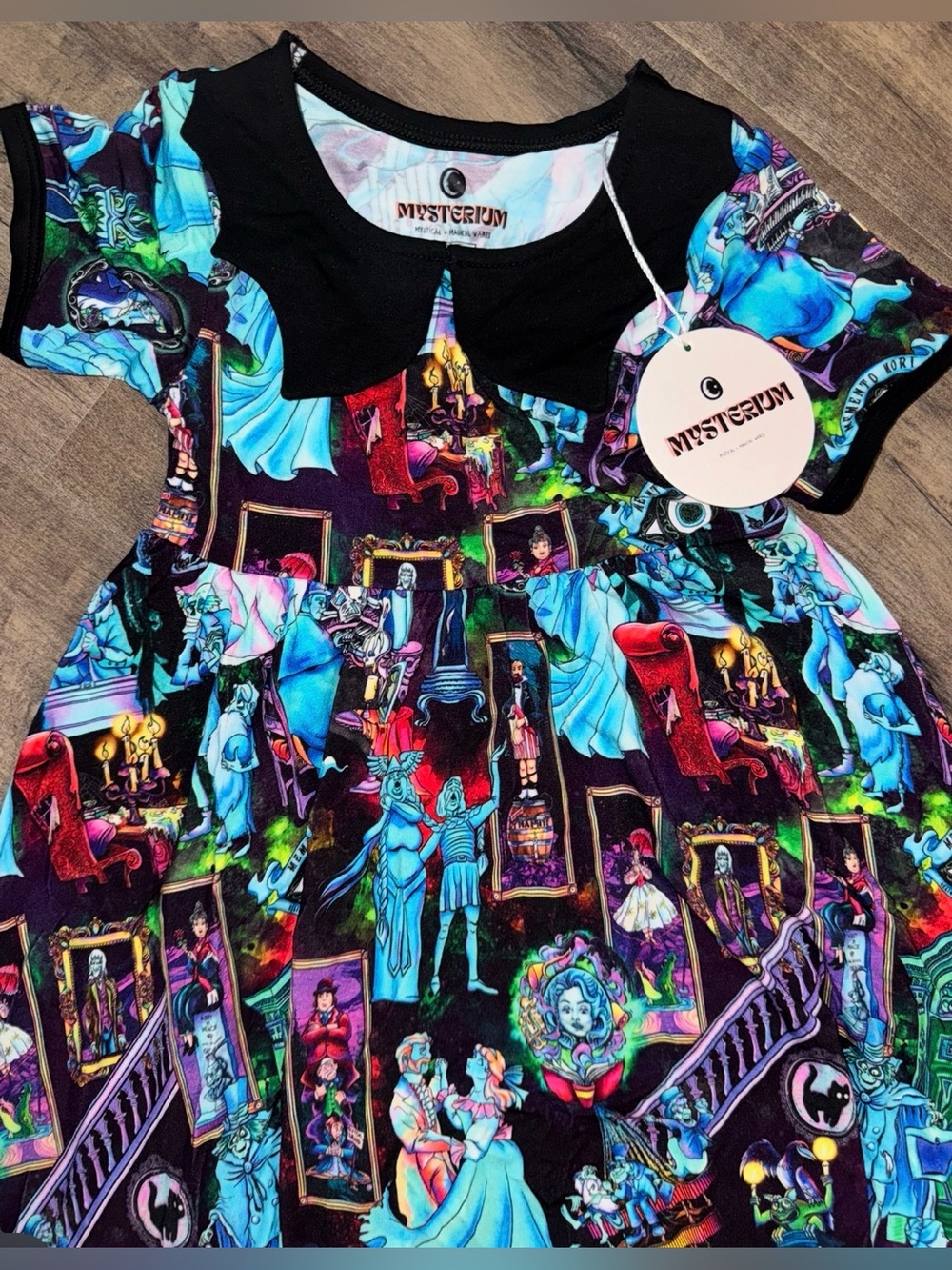 Mysterium x Disney Haunted Mansion Character Twirl Dress Girls 3T Halloween - Picture 2 of 11